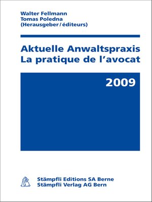 cover image of Aktuelle Anwaltspraxis 2015 / La pratique de l'avocat 2015
